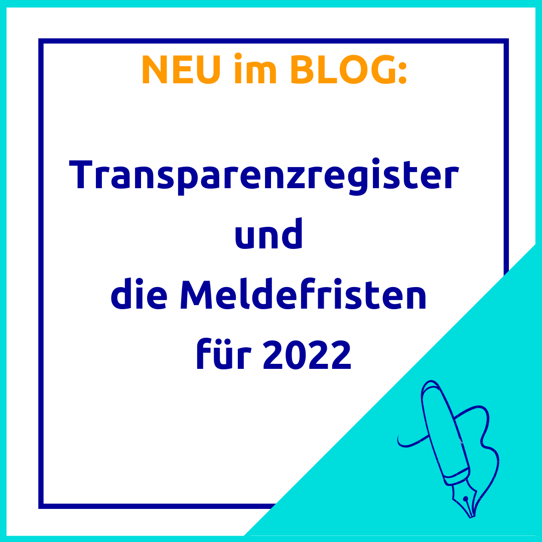 Transparenzregister Meldefristen 2022