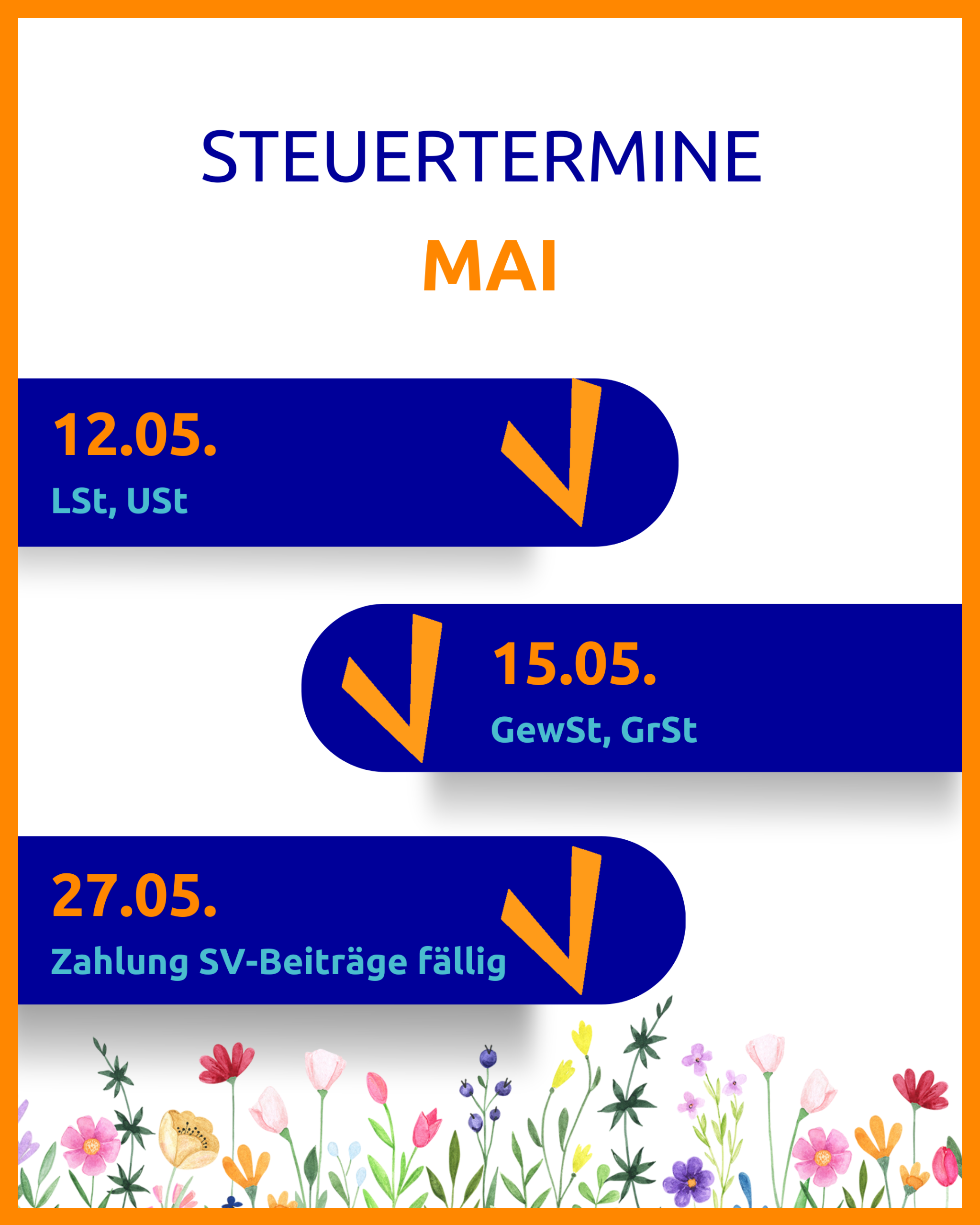 Steuertermine Mai